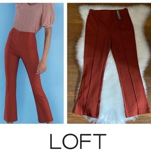 LOFT High Waisted Kick Pant, Elegant Rust